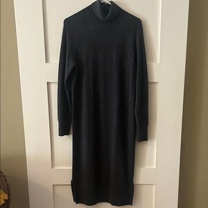 Banana Republic Charcoal Turtleneck Dress